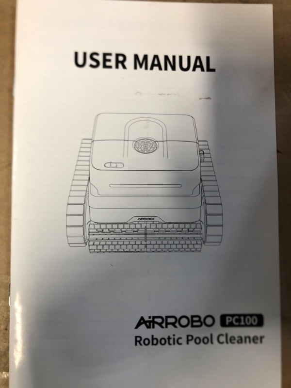 Photo 2 of AIRROBO PC100 Cordless Robotic Pool Cleaner, Wall Climbing Pool Vacuum for Inground Pools and Above Ground Pools, clean Pool's Floor, Wall, Waterline,Lasts 120Mins, Smart Navigation and parking system