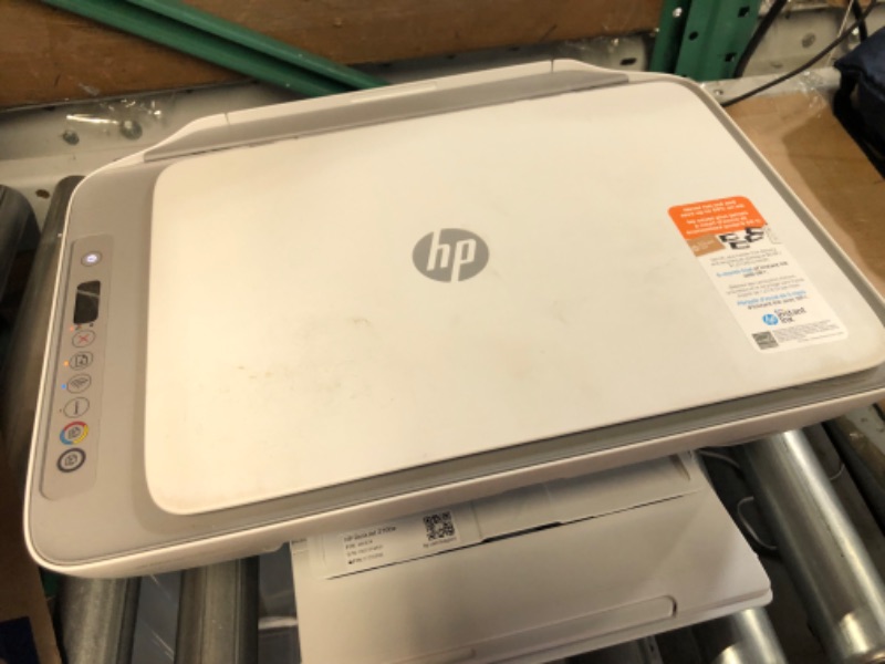 Photo 2 of HP DeskJet 2755e Wireless Color All-in-One Printer with bonus 6 months Instant Ink (26K67A), white