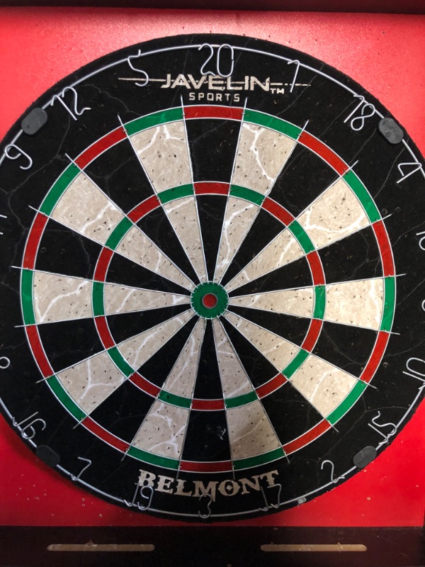 Photo 5 of ***USED*** EastPoint Sports Bristle Dartboard and Cabinet Sets- Features Easy Assembly - Complete with All Accessories Belmont Dartboard with Cabinet