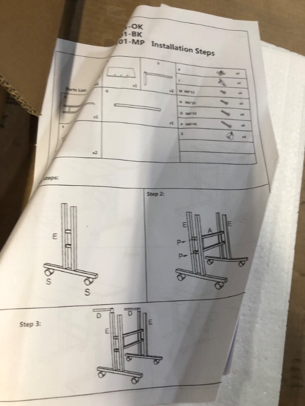 Photo 3 of *SEE PICTURES*DlandHome Mobile Standing Desk Stand Up Desk Rolling Desk, Stand Sit Desk Mobile Computer Desk Adjustable Standing Desk 23.6inches Table Workstation Mobile Desk Cart Tray Maple