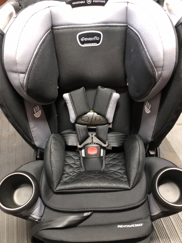 Photo 2 of Evenflo Revolve Extend Revere Convertible Car Seat Revolve Extend Quick Clean Cover Revere Gray