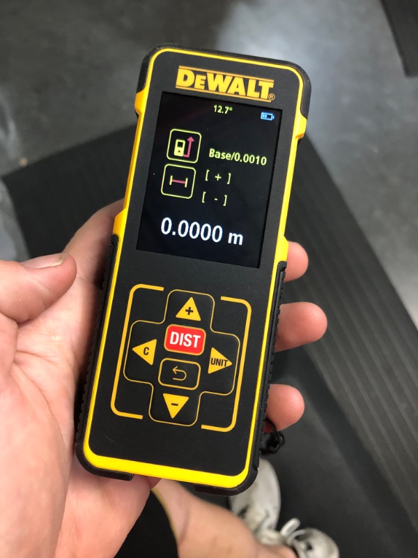 Photo 2 of DeWalt 165 ft. Color Screen Laser Distance Measurer