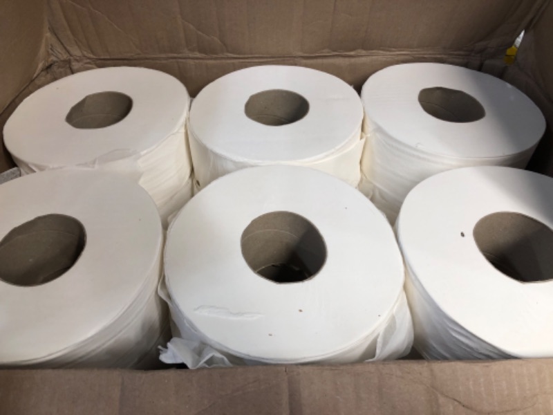 Photo 1 of AmazonCommercial 2-Ply White Ultra Plus Individually Wrapped Toilet Paper- pack of 12