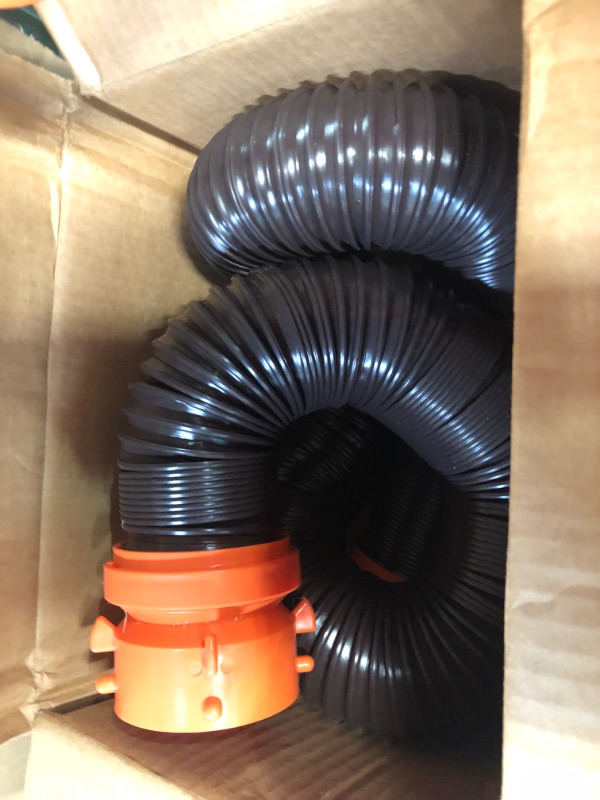 Photo 2 of Camco RhinoFLEX RV Sewer Hose Kit with Swivel Transparent Elbow