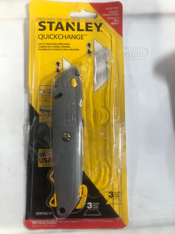 Photo 3 of (see comments) Quick Change Retractable Utility Knife (2-pack)