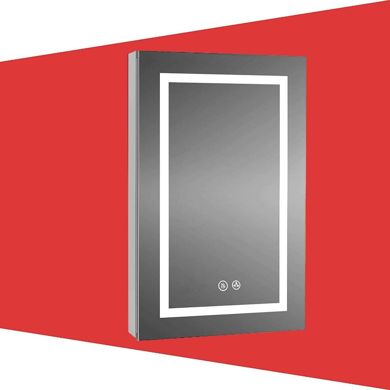 Photo 1 of  LED Mirror Medicine Cabinet with Lights 24 x 32 Inch