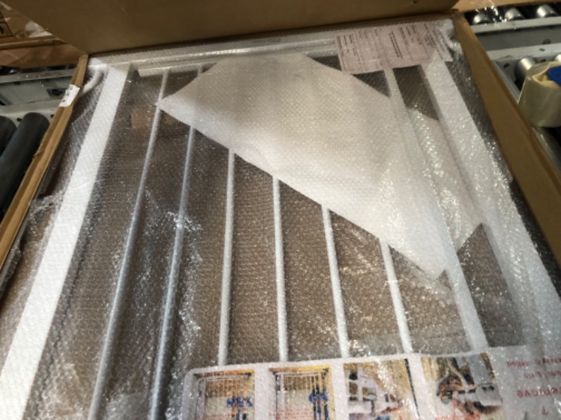 Photo 1 of BalanceFrom Easy Walk-Thru Safety Gate fOpen Features, Multiple Sizes, White 30-inch Tall, No Caps Fits 29.1 - 33.8" Wide
