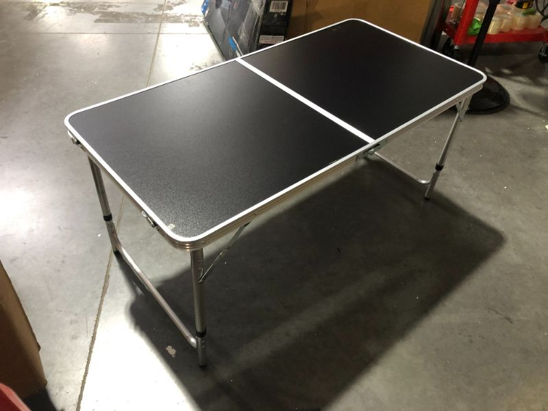 Photo 3 of ***MINOR DAMAGE - SEE PICTURES***
Moosinily Folding Camping Table, 4 Ft, 47.2"D x 23.6"W x 29.1"H