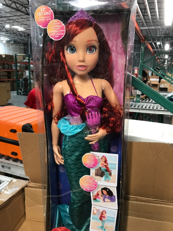 Photo 2 of *new*Disney Princess Ariel Doll My Size 32" Tall Playdate Ariel Doll