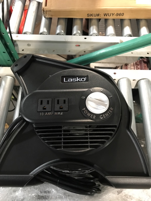 Photo 1 of *MINOR DAMAGE SEEC PHOTO*Lasko U12104 High Velocity Pro Pivoting Utility Fan Black 12104 12.2 x 9.6 x 12.3 inches