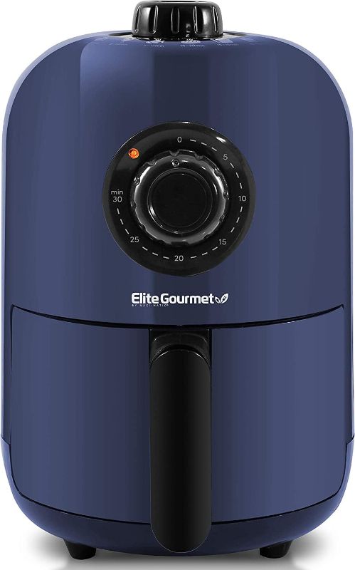 Photo 1 of * item used and damaged *
Elite Gourmet EAF1121BG Personal 1.1 Qt. Compact Space Saving Electric Hot Air Fryer 