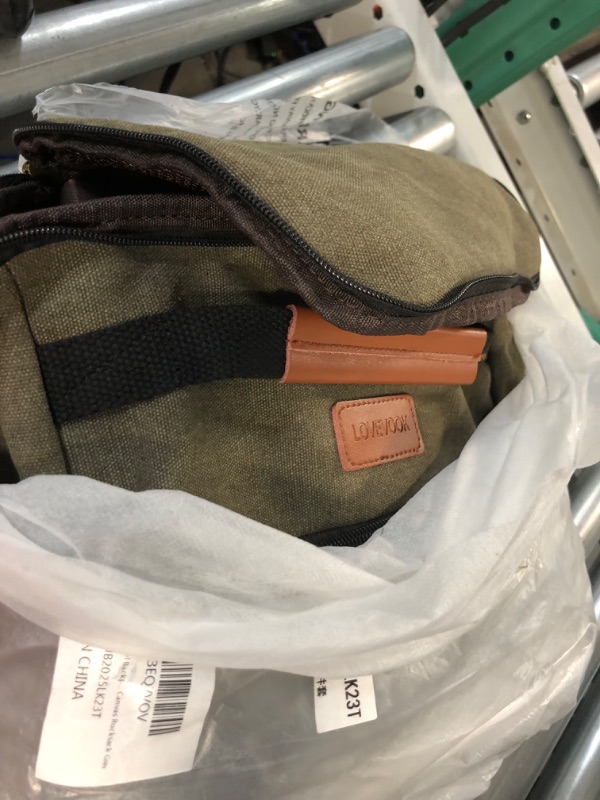 Photo 1 of **STOCK PHOT AS REFRENCE** LOVEVOOK Travel Backpack,Vintage Canvas Rucksack Convertible Duffel Bag