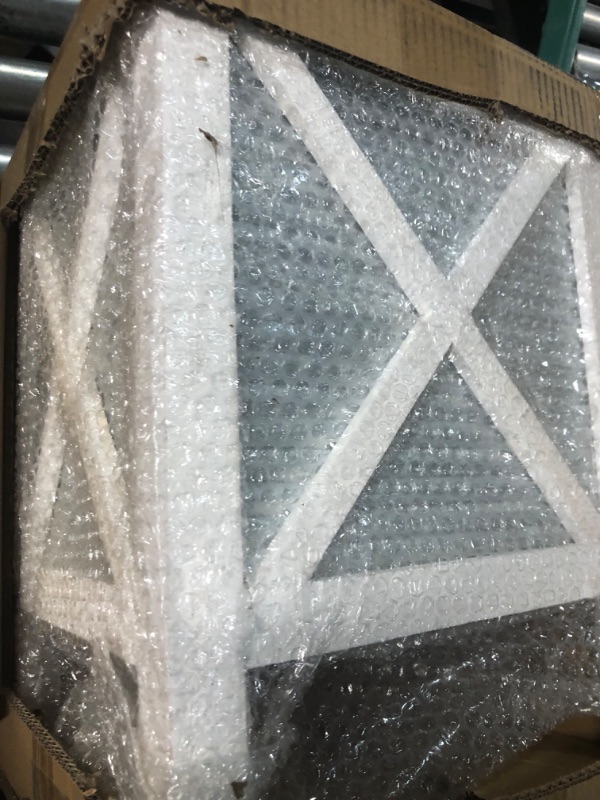 Photo 1 of Autumn Alley Rustic Farmhouse Planter Stand with Galvanized Corrrugated Metal – Rustic