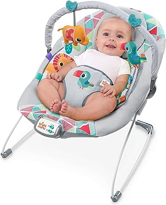 Photo 1 of Bright Starts Baby Bouncer Soothing Vibrations Infant Seat - Taggies, Music, Removable Toy 