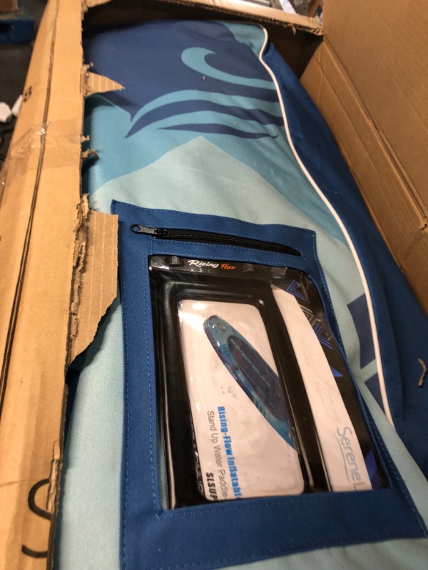 Photo 2 of **PARTS ONLY SEE NOTES**
Serenelife Inflatable Stand Up Paddle Board (6 Inches Thick) with Prem - Blue