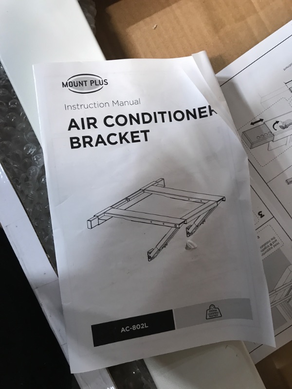 Photo 4 of Mount Plus MP-AC-802L Window Air Conditioner Mounting Bracket |Holds Up to 220lbs