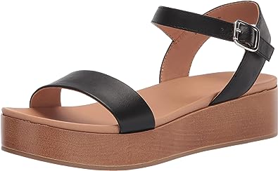 Photo 1 of Amazon Essentials Women's Two Band Flatform Sandal size 10
