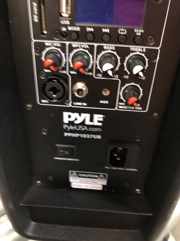 Photo 3 of PYLE Pyle Pro 10 Powered Speaker with mp3 bluetooth record function