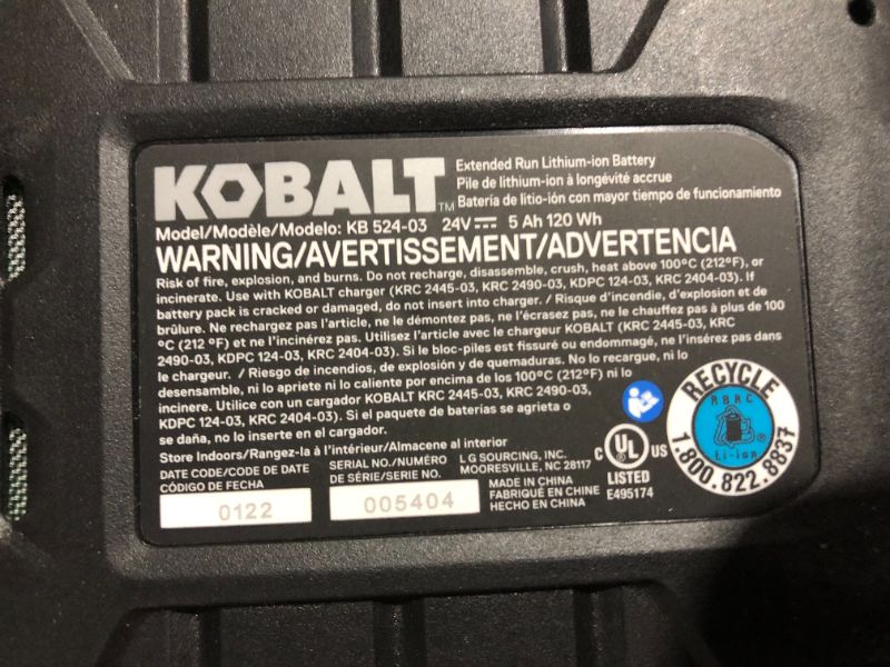 Photo 11 of ***UNTESTED - SEE NOTES***
Kobalt 24-Volt Brushless Lithium Ion Self-Propelled 20-in Cordless Electric Lawn Mower (Battery Included)