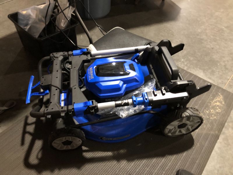 Photo 2 of ***UNTESTED - SEE NOTES***
Kobalt 24-Volt Brushless Lithium Ion Self-Propelled 20-in Cordless Electric Lawn Mower (Battery Included)