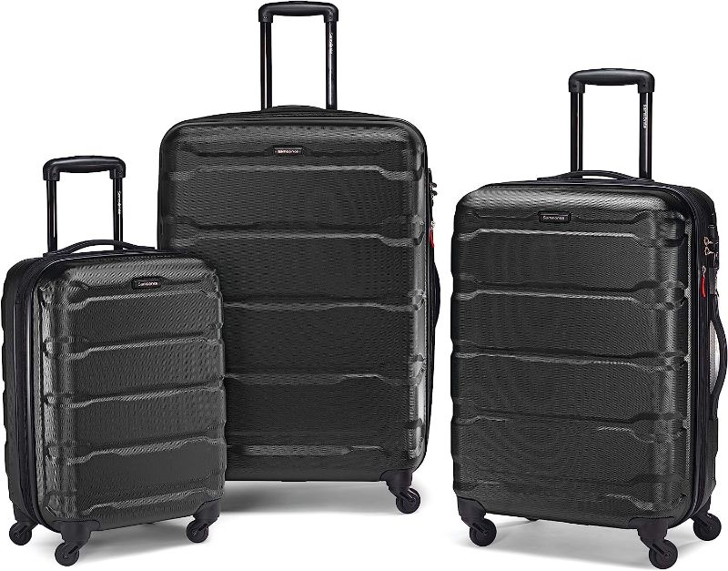 Photo 1 of (USED) Samsonite Omni 3-Piece Hardside Nested Luggage Spinner Set (20", 24", 28", Black)