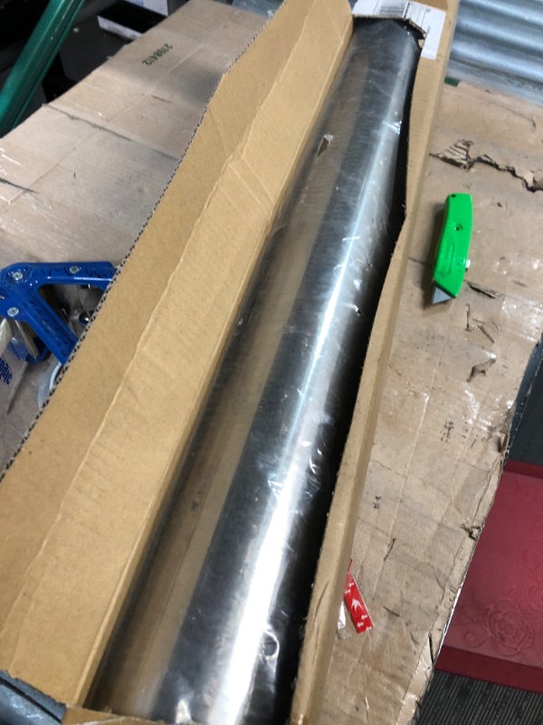 Photo 2 of FGJQEFG 4 Inch Straight DIY Custom Mandrel Exhaust Pipe Tube Pipe, 35 Inch Length, 4'' OD Mandrel Straight Pipe, T304 Stainless Steel, Universal Fitment - 1PC 4''OD-Straight-35''-1PC