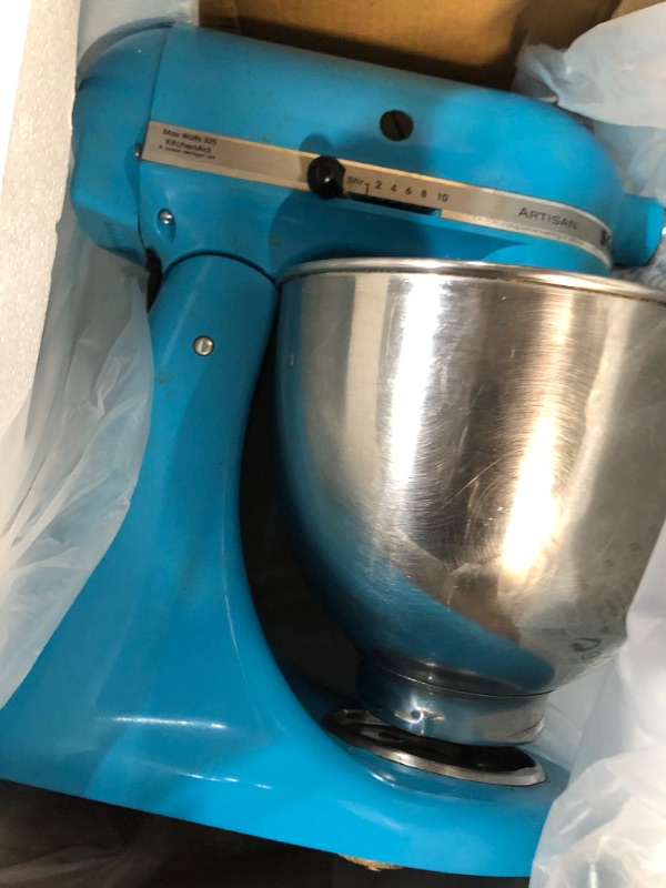 Photo 1 of * mixer powers on but makes odd sound * sold for parts *
stand mixer blue