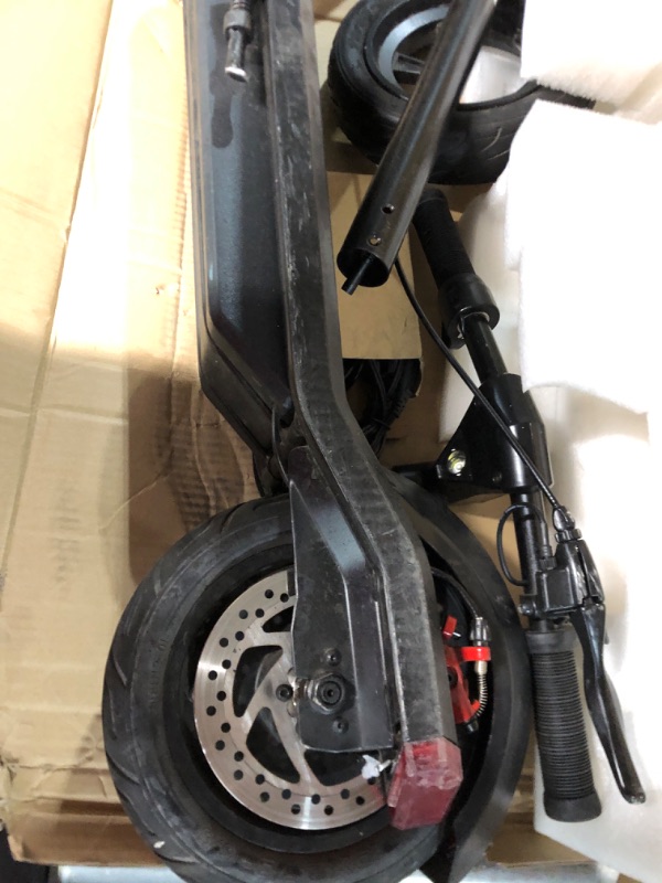 Photo 4 of *UNTESTED, PARTS ONLY* Hiboy S2 Pro Electric Scooter, 500W Motor, 10" Solid Tires, 25 Miles Range, 19 Mph Folding Commuter Electric Scooter for Adults (Optional Seat)