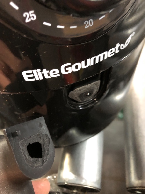 Photo 4 of *DAMAGED*V Elite Gourmet EAF1121 Personal 1.1 Qt. Compact Space Saving Electric Hot Air Fryer Oil-Less Healthy Cooker, Timer & Temperature Controls, PFOA/PTFE Free, 1000W 1.1 Quart Black