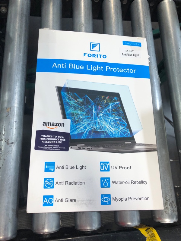 Photo 2 of 2-Pack 15.6 Inch Laptop Screen Protector -Blue Light and Anti Glare Filter, FORITO 