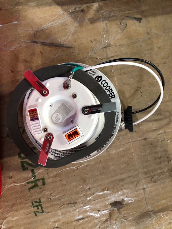 Photo 1 of RL 4 in. White Integrated LED Recessed Ceiling Light Retrofit Trim with Selectable CCT (2700K-5000K) 4 inch Standard