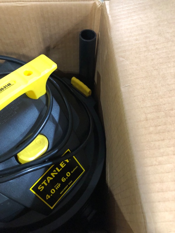 Photo 4 of **PARTS ONLY**
Stanley - SL18116P Wet/Dry Vacuum, 6 Gallon, 4 Horsepower Black