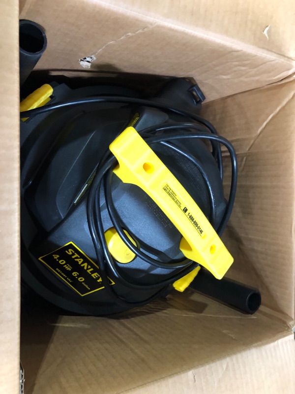 Photo 3 of **PARTS ONLY**
Stanley - SL18116P Wet/Dry Vacuum, 6 Gallon, 4 Horsepower Black