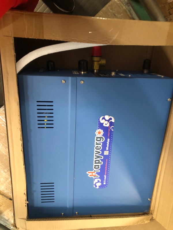 Photo 3 of Hapyvergo Steam Shower Generator Kit 9KW for Bath Sauna SPA, Self-draining System, Aromatherapy Steam Head