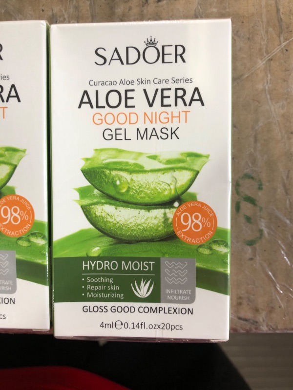 Photo 2 of **7 PACK** Chetsun Face Mask for Night Time Skin Repair,Natural Skincare Spa Facial Mask,Skincare,#aloe011