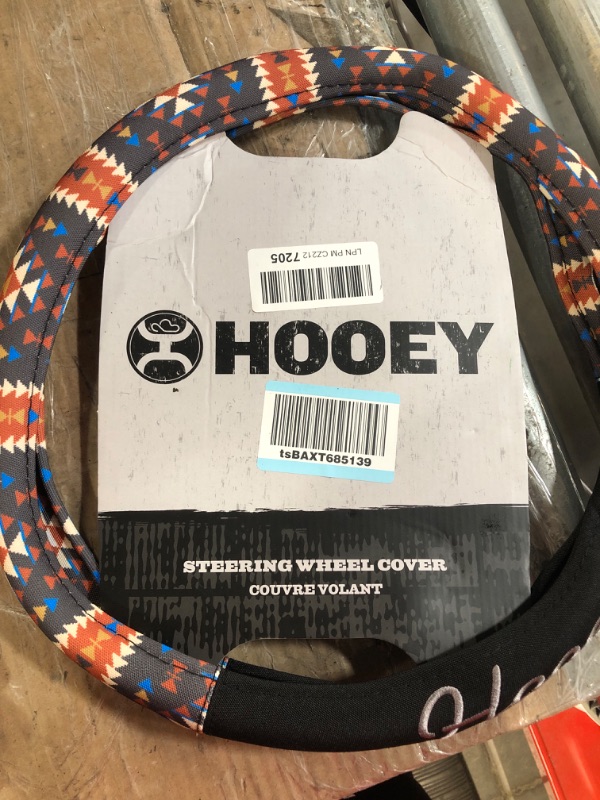 Photo 2 of Hooey Steering Wheel Cover, Universal-Fit, Easy to Install for Cars, Truck, Van, SUV, Riggin (Tuscon Aztec) (C000160190199)