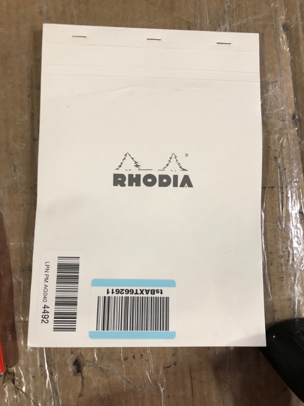 Photo 2 of Rhodia Ice Pad Staplebound 8.25X11.75 Grid 210x297mm Small Square White