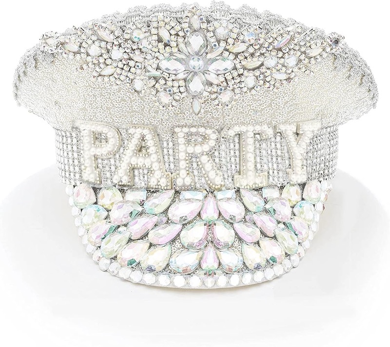 Photo 1 of Ulrica Sparkly Bride Hat with Rhinestones-Perfect for Bachelorette Hen Parties&Wedding Accessories