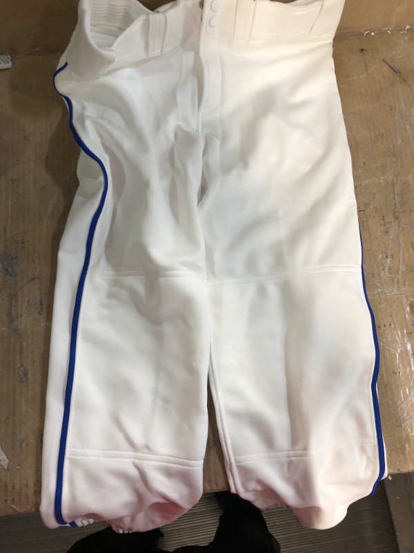 Photo 2 of CHAMPRO Boys Straight Leg Open Bottom Youth Baseball Pants with Side Braid