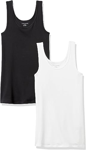 Photo 1 of Amazon Essentials Women's Slim-Fit Tank, Pack of 2