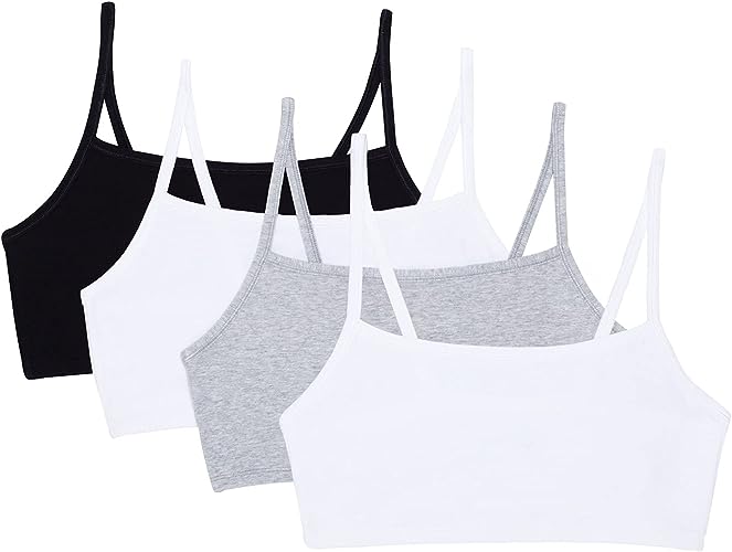 Photo 1 of Fruit of the Loom Women's Spaghetti Strap Cotton Pullover Sports Bra Value Pack