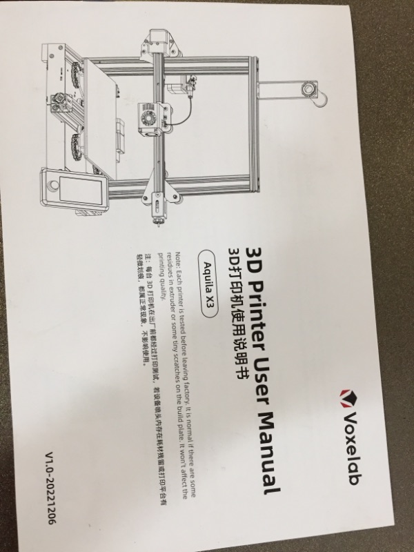 Photo 5 of Voxelab Aquila X3 3D Printer with Smart 25-Point Auto Leveling Print Size 8.7" x 8.7" x 9.8"