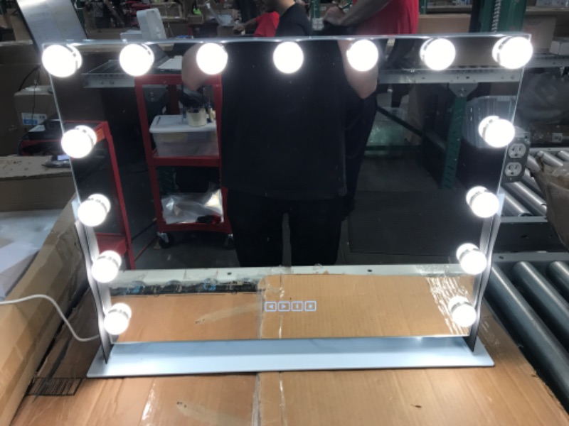 Photo 2 of [Brand New] MISAVANITY Hollywood Vanity Mirror with Lights and Bluetooth Speaker, Hollywood Lighted Makeup Mirror