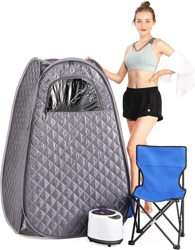 Photo 1 of [Notes] IvyBess Portable Steam Sauna for Home, 2.6L 1000W Portable Full Body Sauna