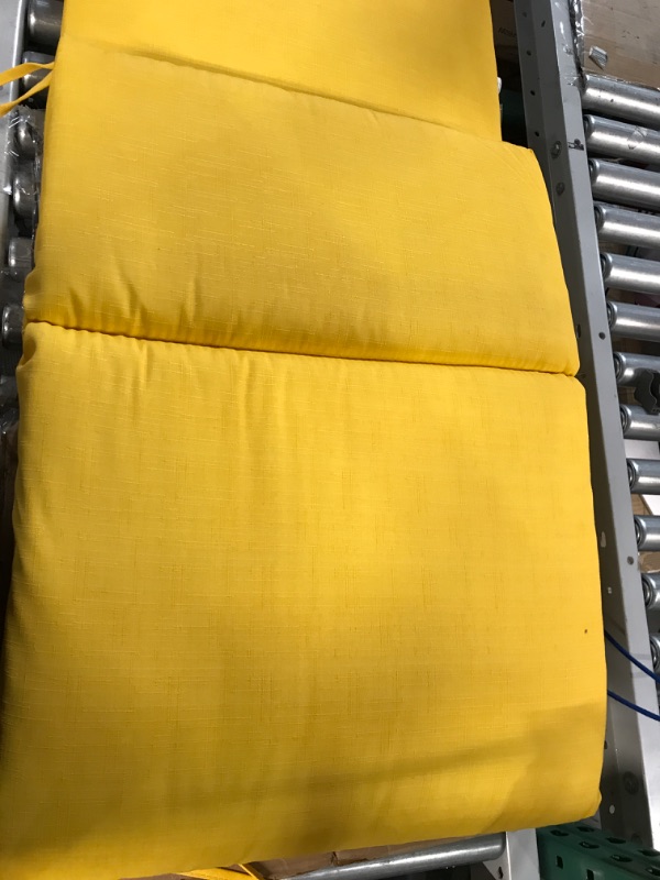 Photo 3 of [Brand New] Pillow Perfect Outdoor/ Indoor Fresco Yellow Chaise Lounge Cushion