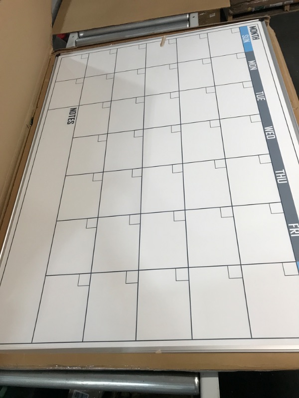 Photo 2 of [Factory New] XBoard Magnetic Calendar Whiteboard 48" x 36" - Monthly Calendar Dry Erase Board