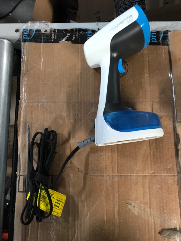 Photo 2 of [Used] Rowenta Xcel Steam Compact DR7000 Hand-held Garment Steamer 1100-Watt, Blue 1100-Watts