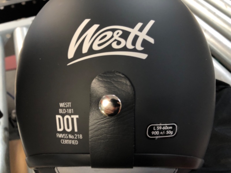 Photo 3 of Westt Open Face Helmet vintage Jet Black L (22.44-22.84 in)