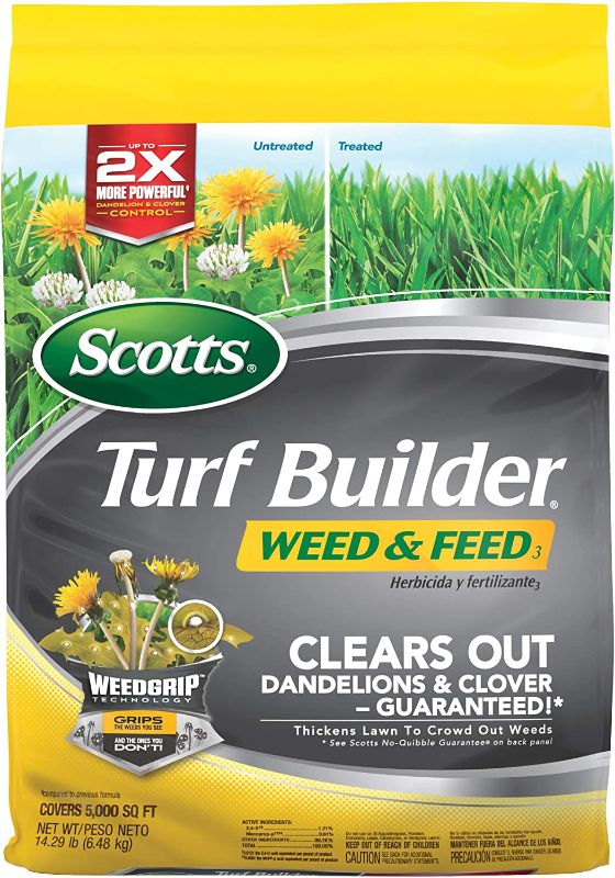 Photo 1 of [Factory Sealed] Scotts Turf Builder Weed and Feed 3; Covers up to 5,000 Sq. Ft., Fertilizer, 14.29 lbs.