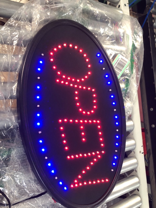 Photo 3 of Alpine Led Open Sign for Business (Open, Oval 23x14 inch) 